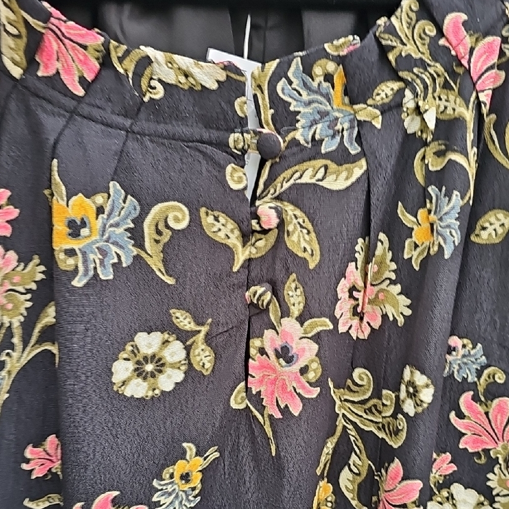 LOFT Floral Black Dress SIZE 24 - Picture 3 of 5